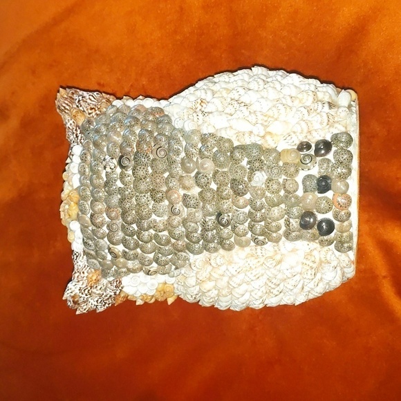 Vintage Shell-encrusted Owl Figurine - Picture 3 of 4